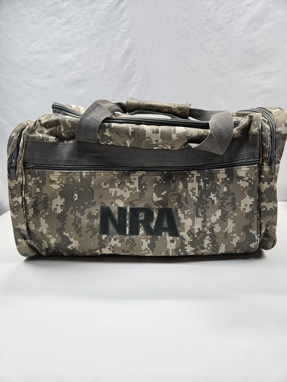 NRA Duffle Bag Gym National Rifle Association Camo Camouflage Tactical Travel